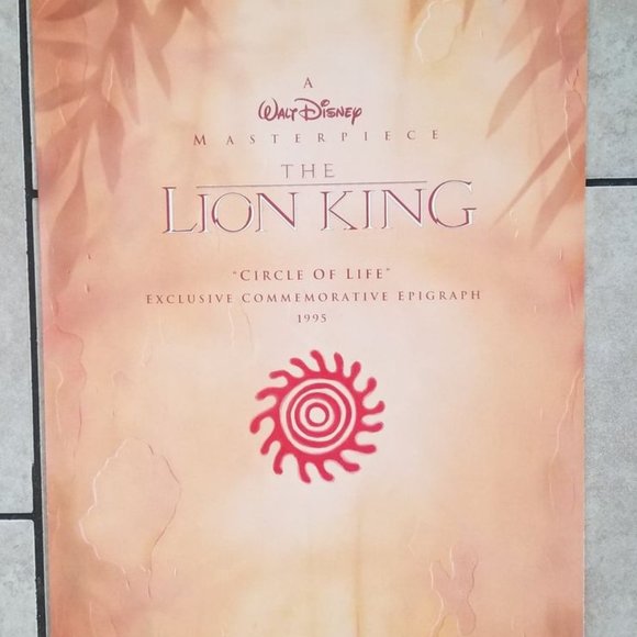 Disney's The Lion King Exclusive 1995 Deluxe Video Ed. Videocassette, Lithograph - Picture 5 of 5